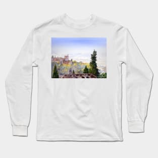 The Alhambra, Granada in November Long Sleeve T-Shirt